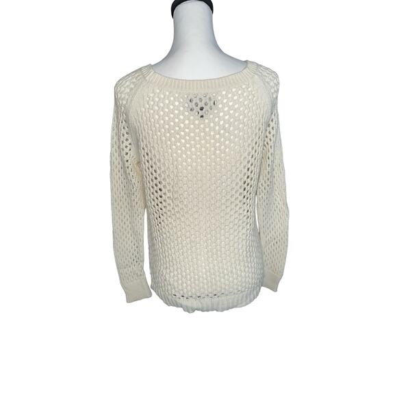 American Eagle Cream Sweater Size Medium Wool - Picture 3 of 4